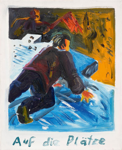 Jörg Immendorff, ‘Auf die Plätze’, 1981