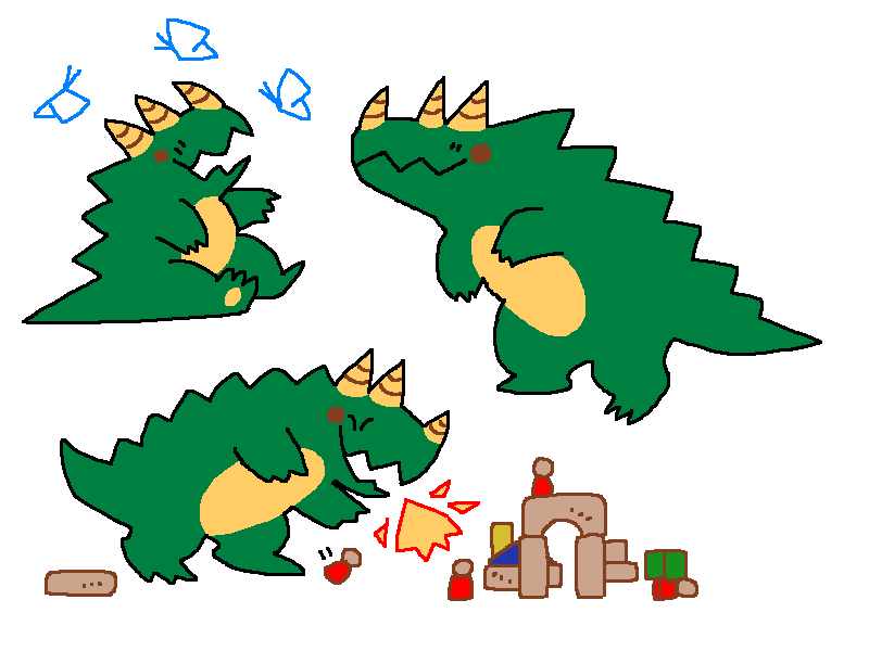 mossworm:
?he wants to be a big monster when he grows up
?
