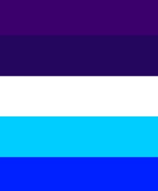 bivirgil-moved:
?So inspired by @wuvsbian I wanted to make my own pride flag for male attracted men thats not that Achillian crap.
I included the white stripe for non binary men and the more purple blues for effeminate/gender non conforming men
and...