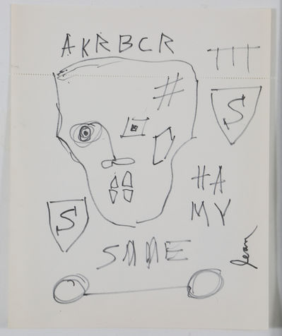 Jean-Michel Basquiat, ‘AKRBCR signed Jean-Michel Basquiat Drawing’, ca. 1979
