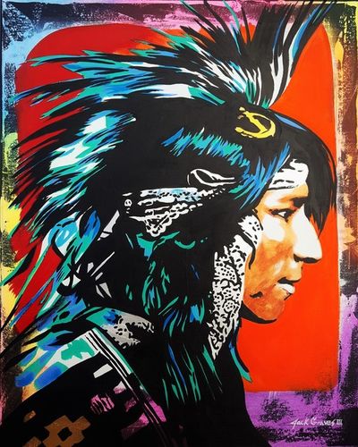 Jack Graves III, ‘Native American Indian Icon’, 2020