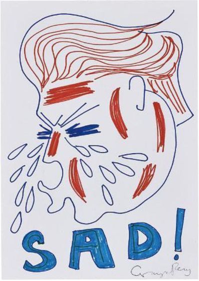Grayson Perry, ‘Untitled ( Sad Trump Drawing)’, 2017