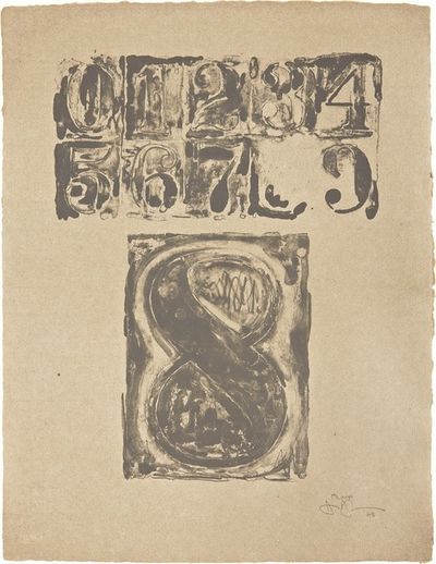 Jasper Johns, ‘0-9: Plate 8’, 1963