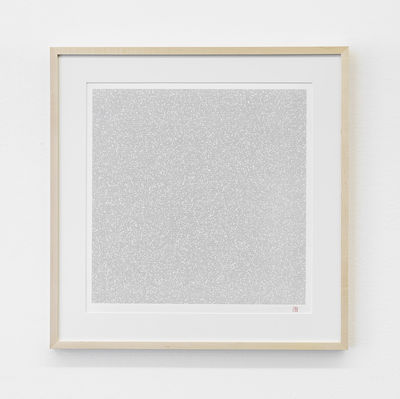 Tatsuo Miyajima, ‘Innumerable Counts Square - handwritten font’, 2017