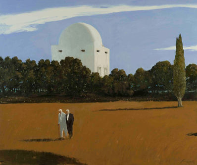 Julio Larraz, ‘Two Poets for a Walk - Punta Agravox, Cumae’, ca. 2016