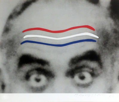 John Baldessari, ‘Raised Eyebrows/Furrowed Foreheads (Red, White and Blue)’, 2008