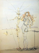 La Femme aux Cheveus d'or et son Garde, 1967