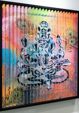 Lenticular Buddha and Ganesh 