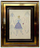 ERTE Original Gouache Painting Signed Art Deco Costume Romain de Tirtoff Bronze