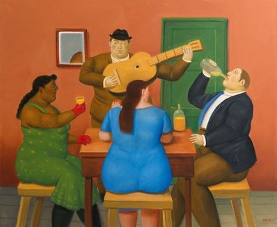 Fernando Botero, ‘People Drinking’, 2015