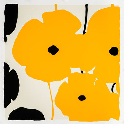 Donald Sultan, ‘Yellow And Black Poppies Feb 3, 2020.’, 2020