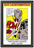 Roy Lichtenstein Sweet Dreams Baby POW Hand Signed Color Screenprint Comic Art