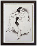 R C Gorman Lithograph Original SIGNED Rare Young NATIVE AMERICAN Women Art R.C.