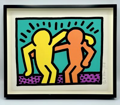 Keith Haring, ‘Best Buddies (from Pop Shop I)’, 1987