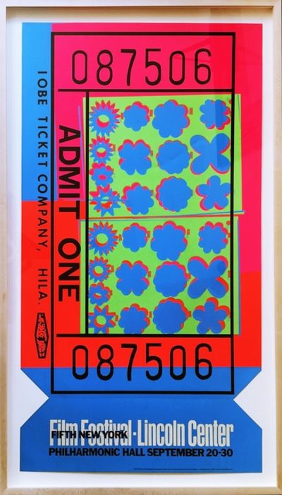 Andy Warhol, ‘Lincoln Center Ticket (Feldman & Schellmann, II.19) - Hand Signed & Numbered Edition on Acrylic’, 1967