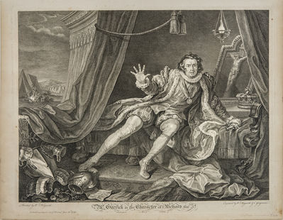 William Hogarth, ‘ Garrick in the Character of Richard III’, 1746