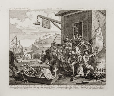 William Hogarth, ‘ The Invasion, two etchings’, 1756-issued 1822