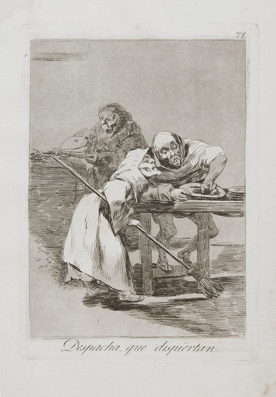 Francisco de Goya, ‘Despacha,Que Dispiertan’, 1799