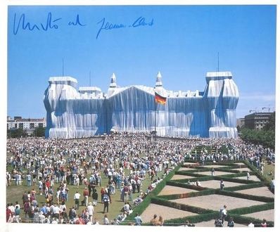 Christo and Jeanne-Claude, ‘"Wrapped Reichstag" Project, SIGNED, Offset Color Lithographic Poster LARGE’, 1995