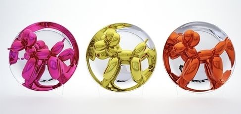 Balloon Dogs Presentation Set (Magenta, Orange, Yellow)