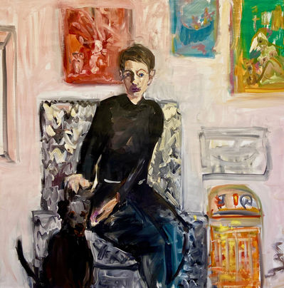 Deborah Brown, ‘Self-Portrait with Trout and Space Heater’, 2020
