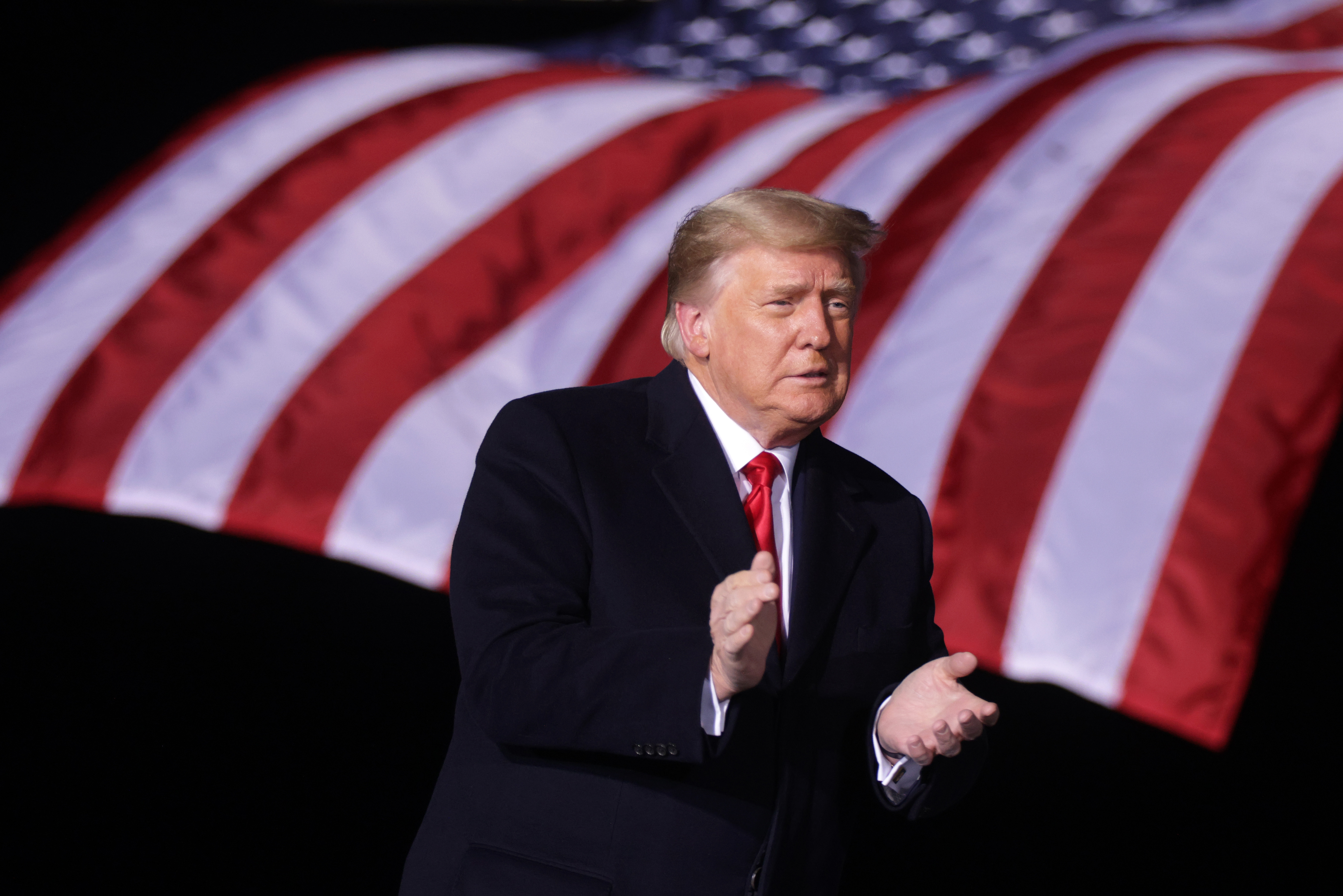 President Trump Holds Campaign Rally For GOP Senate Candidates Ahead Of Runoff Election