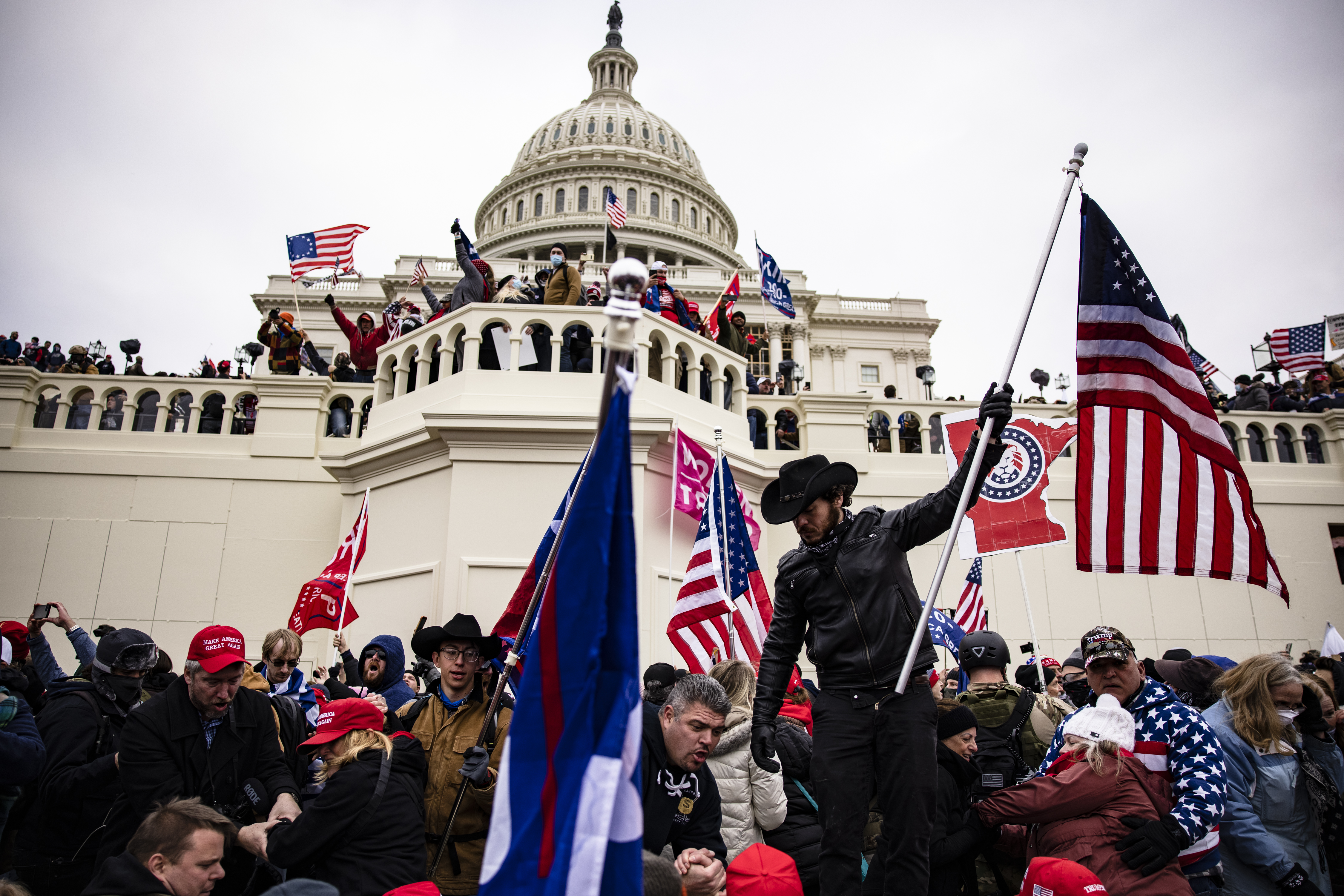 Trump Supporters Hold “Stop The Steal” Rally In DC Amid Ratification Of Presidential Election