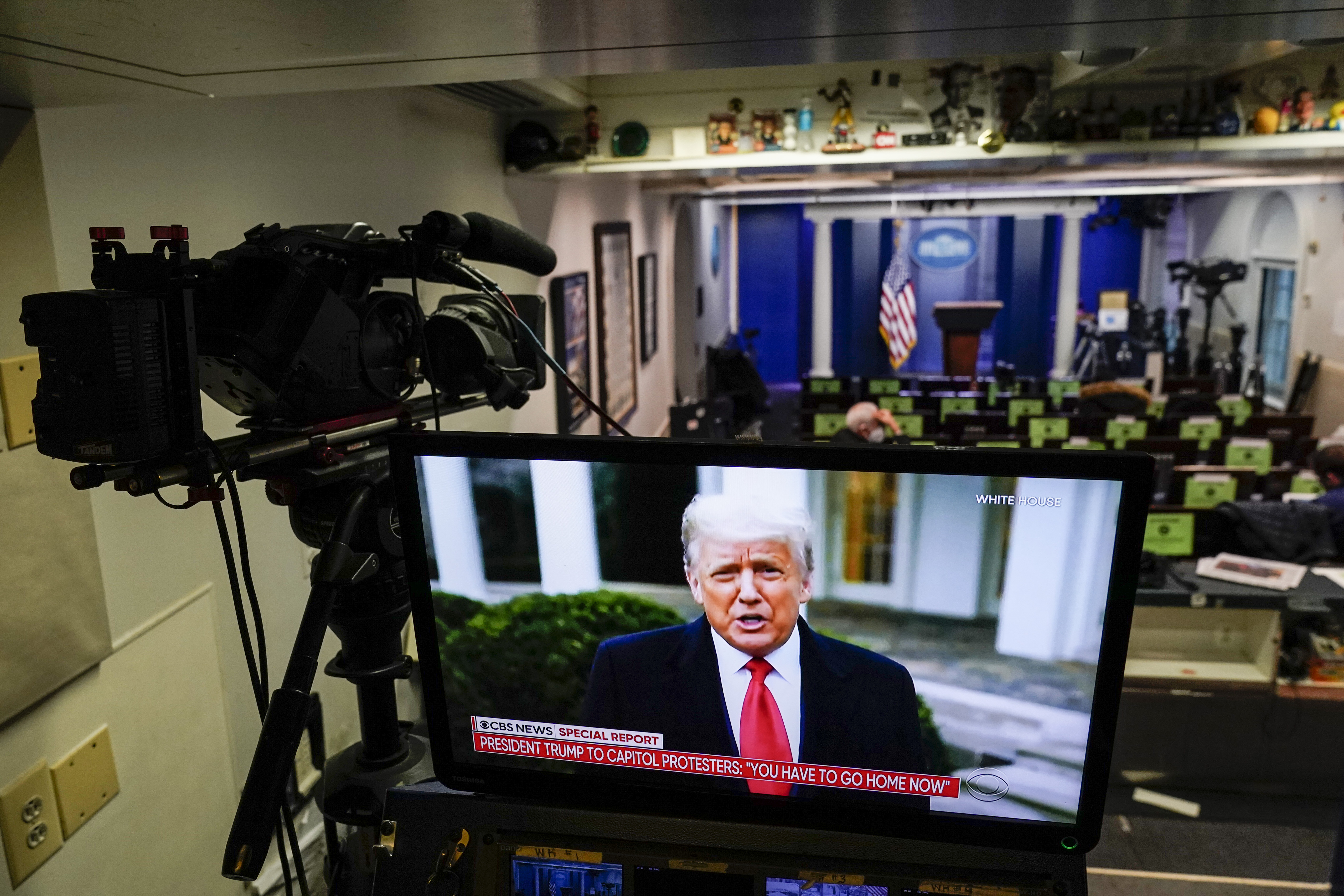 President Trump Addresses Protesters In D.C. Via Video Statement