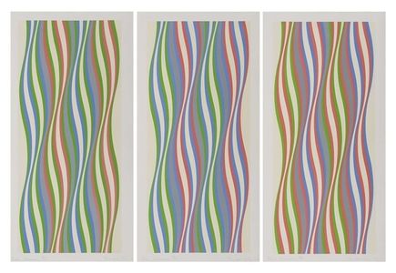 Bridget Riley, ‘Green, Blue and Red Dominance’, 1977