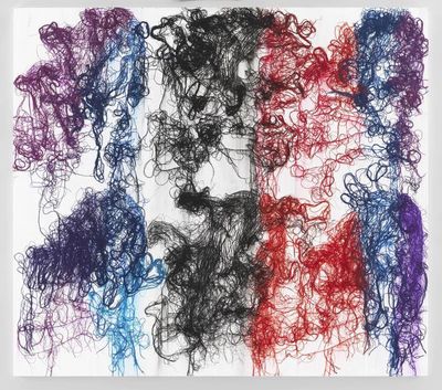 Ghada Amer, ‘Glimpse into a New Painting’, 2018