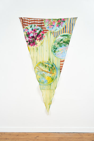Lauren Luloff, ‘Triangle, yellow stripes ’, 2019