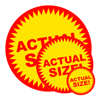 Actual Size Stickers