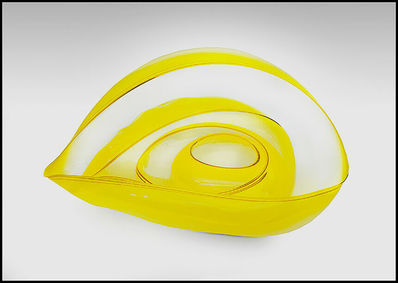 Dale Chihuly, ‘Dale Chihuly Original 4 Piece Basket Set Hand Blown Glass Yellow Gold Art Signed’, 1998