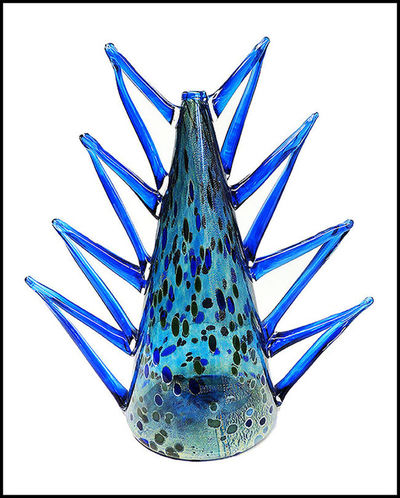 Dale Chihuly, ‘DALE CHIHULY Rare Original Venetian Vase Hand Blown Glass Signed Artwork Macchia’, 1990-1999