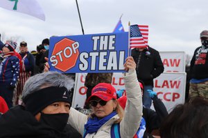 BEFORE THE SIEGE: US Capitol Grounds East Plaza off First Street and East Capitol Street, Washington DC on Wednesday morning, 6 January 2021