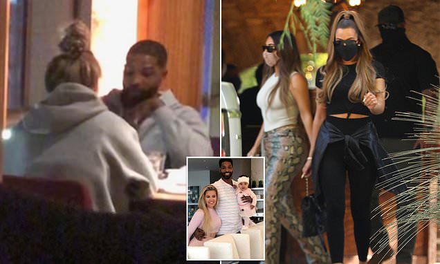 Tristan Thompson is spotted enjoying dinner in Boston with his estate manager