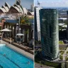 Composite image of North Sydney Pool and Opal Tower