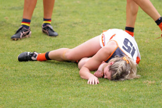 Brid Stack has been cleared of serious injury after a tackle went horribly wrong in her first AFLW pre-season match.