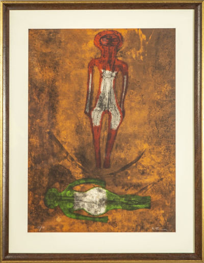 Rufino Tamayo, ‘Two Figures, Dos Figuras de la Serie’, 1973