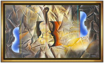 Leonardo Nierman, ‘Leonardo Nierman Large Painting On CANVAS Original Oil Signed Abstract Music Art’, 2014