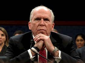 Former CIA director John Brennan testifies before the House Intelligence Committee to take questions on Russian active measures during the 2016 election campaign