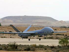 An Elbit Hermes 900 unmanned aircraft, March 8, 2017. 