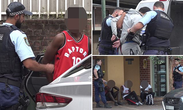 Horror at Strathfield train station, Sydney as a man is furiously stabbed during a wild