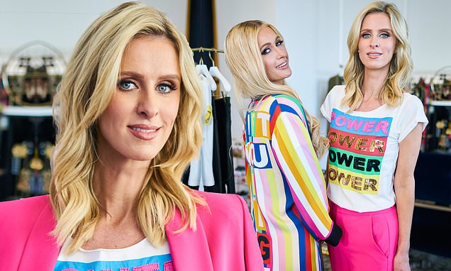 Nicky and Paris Hilton model empowering clothes to benefit survivors of human trafficking