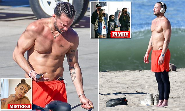 Fired Hillsong pastor Carl Lentz is spotted with his wife and children after relocating to