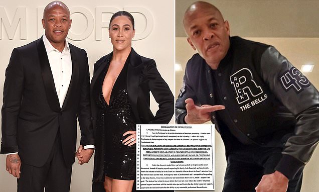 Dr. Dre's estranged wife Nicole Young accused him of abuse days before he suffered brain