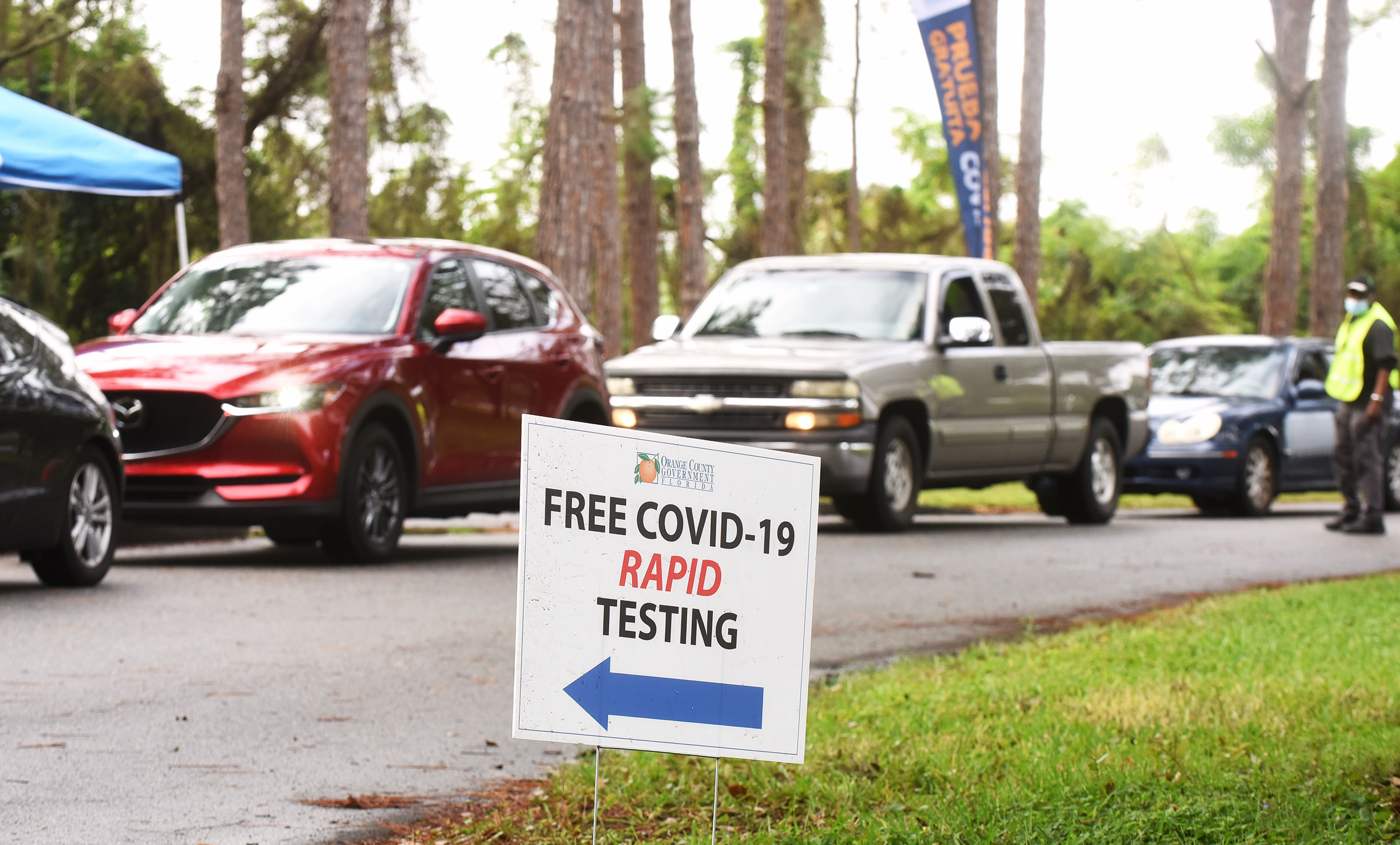 COVID-19 Rapid Testing In Orlando, Florida As Coronavirus Cases Rise