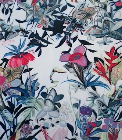 Nathalie Maquet, ‘Fete V - abstract floral painting’, 2020