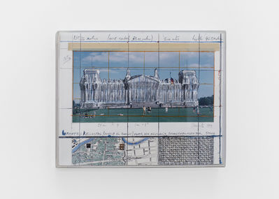 Christo, ‘Wrapped Reichstag (project for Berlin), Platz der Republik, Brondenburger Tor, Spree’, 1994