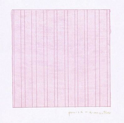 Agnes Martin, ‘Praise’, 1976